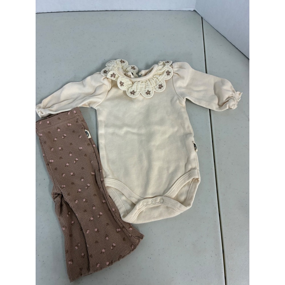 Carters Rabbit Bear‎ Baby Girl 0-3M Bodysuit Pants Set Bundle 6pc Pink Cream - Picture 2 of 7